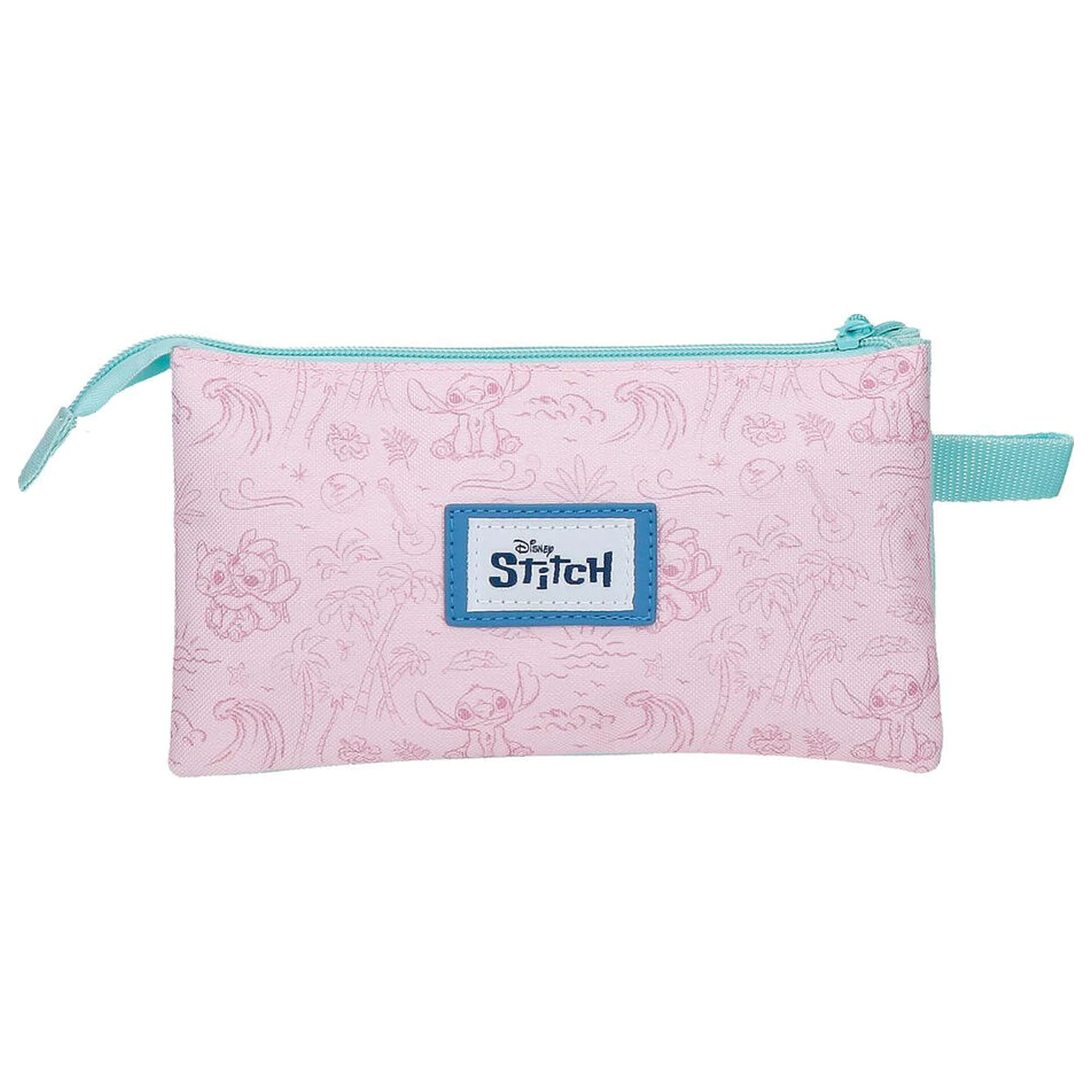 Disney Stitch Beach & Love triple pencil case product photo