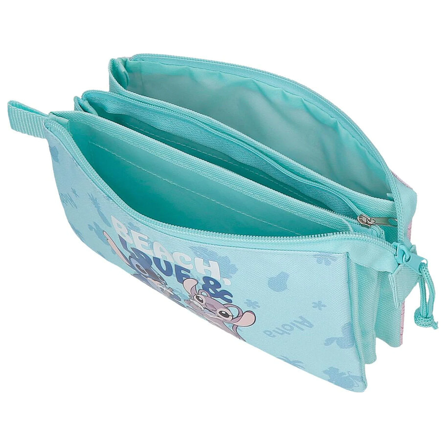 Disney Stitch Beach & Love triple pencil case product photo