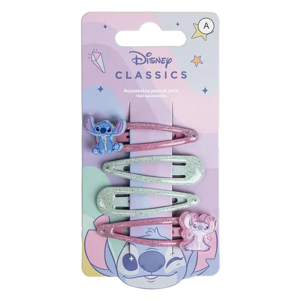 Disney Stitch blister pack 4 hairpins product photo
