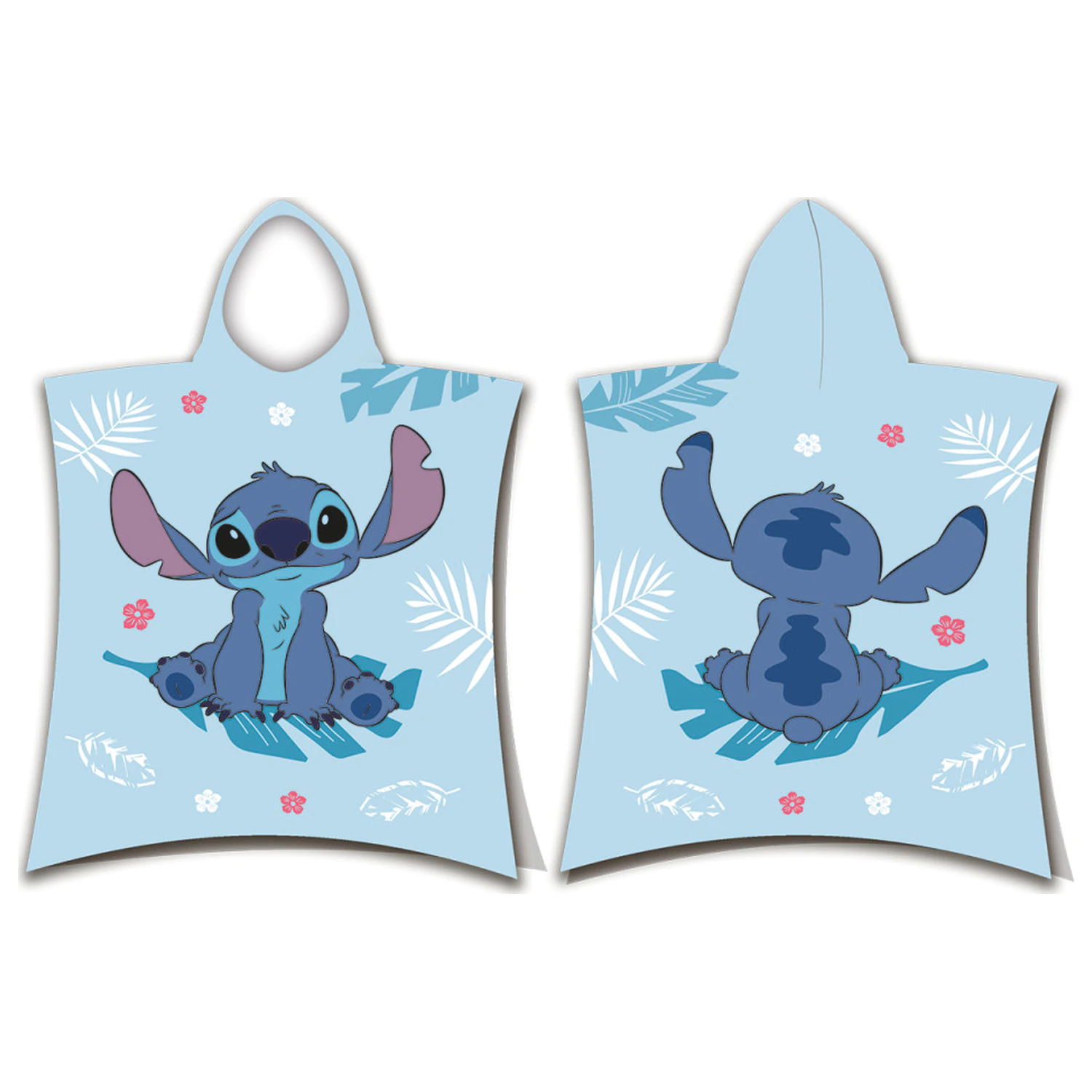 Disney Stitch Blue Beach Towel Poncho product photo