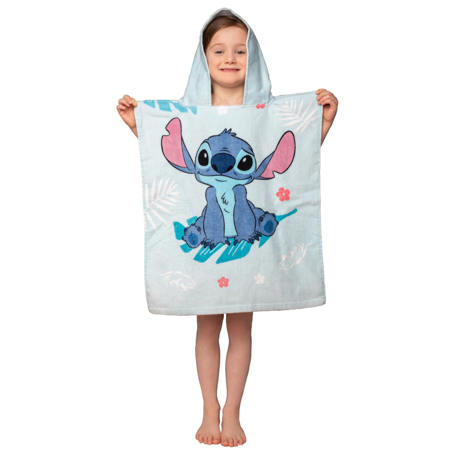Disney Stitch Blue Beach Towel Poncho product photo