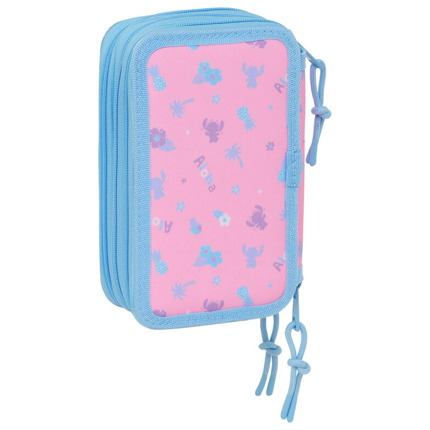 Disney Stitch Bright triple pencil case 37pcs product photo