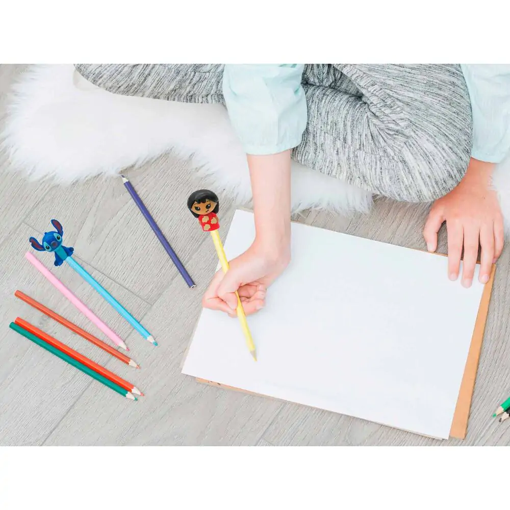 Disney Stitch blister 3 decorative figures pencils product photo