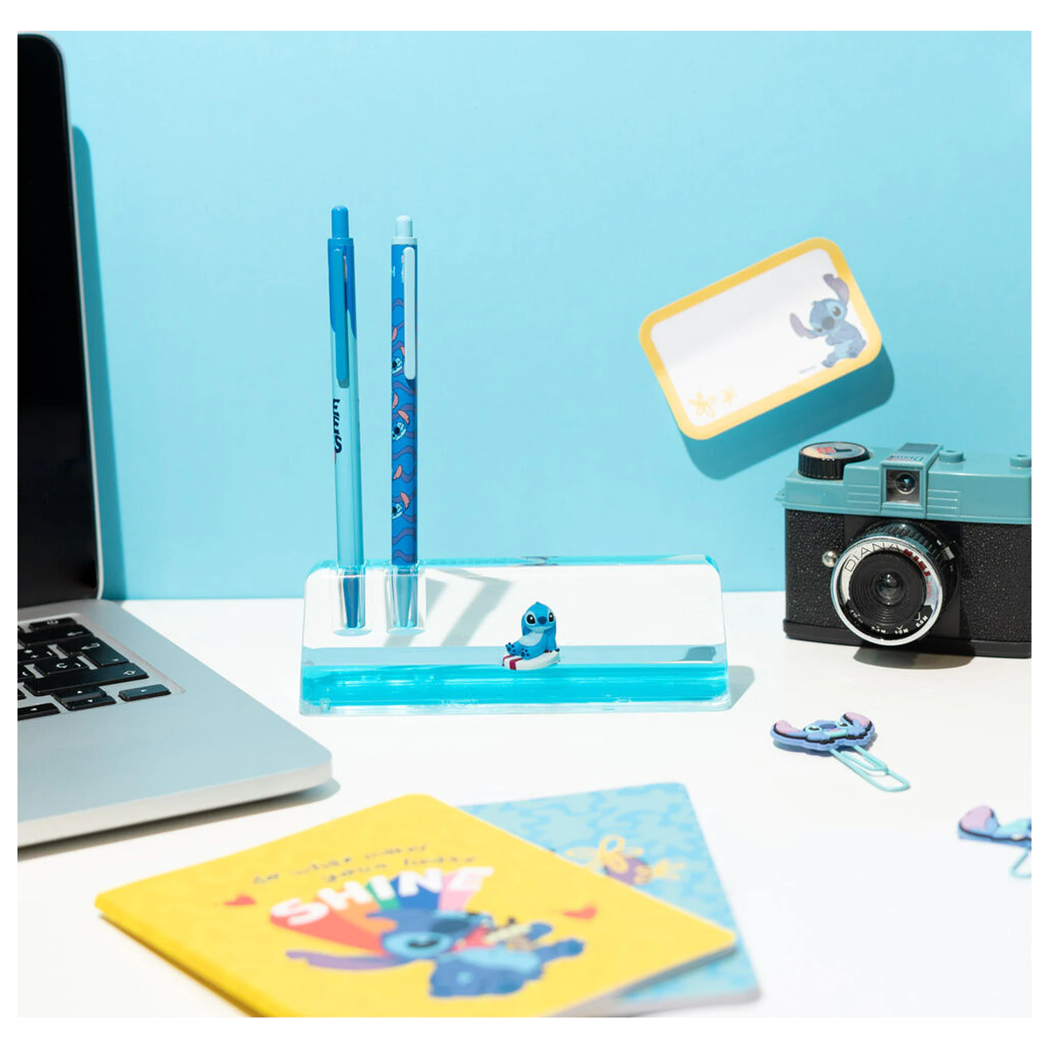Disney Stitch set of pencil, pen and acrylic stand product photo