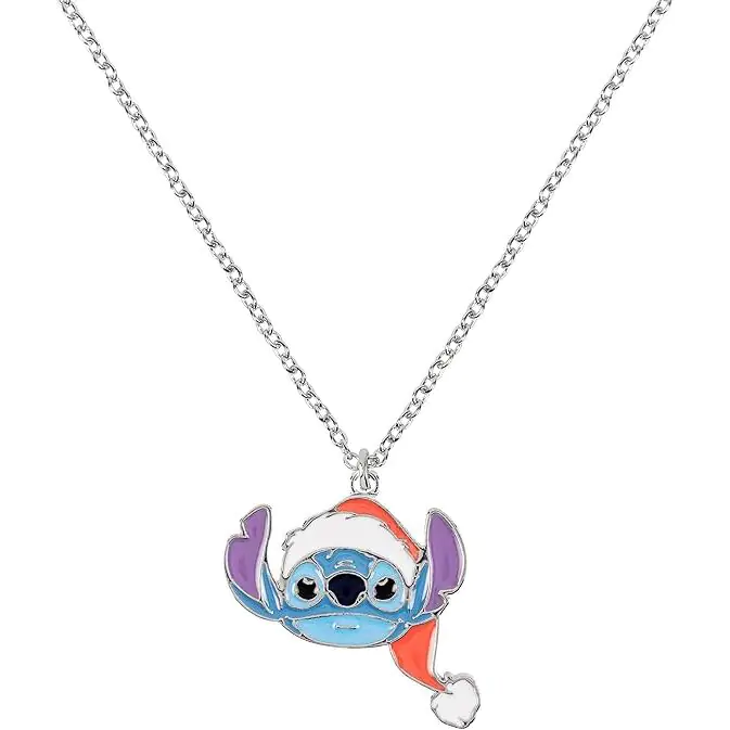 Disney Stitch Christmas Set necklace and earrings product photo