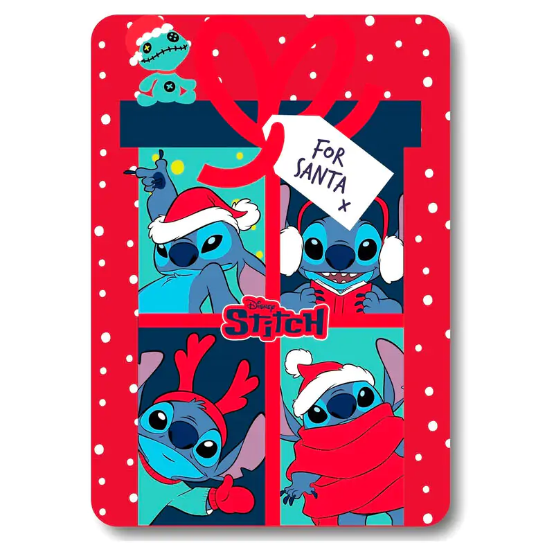 Disney Stitch Christmas polar blanket termékfotó