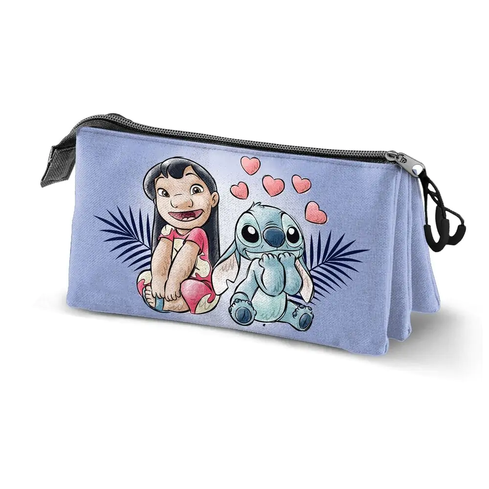 Disney Stitch Couple triple pencil case termékfotó