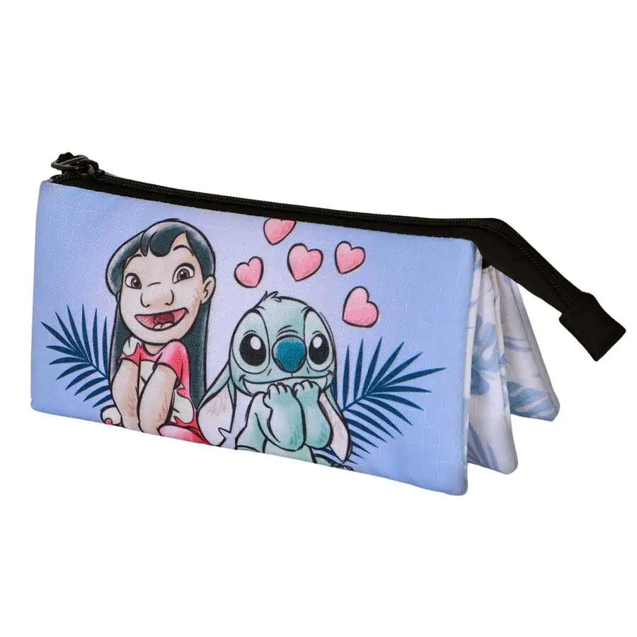 Disney Stitch Couple triple pencil case product photo