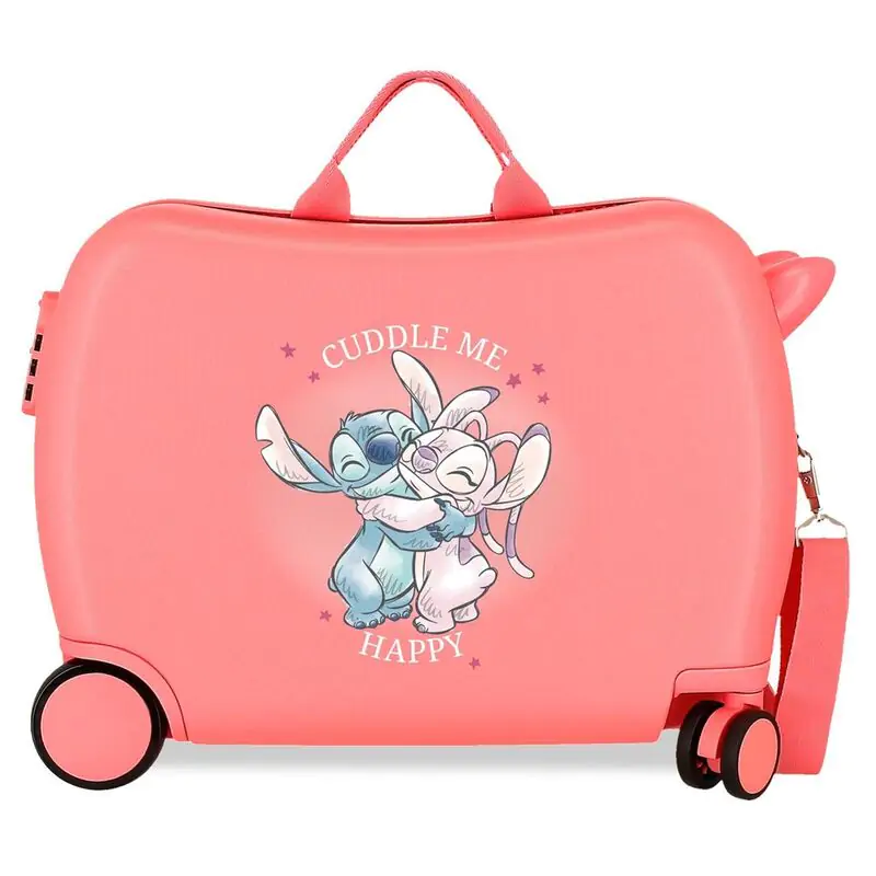 Disney Stitch Cuddle Me Coral ABS suitcase 50cm product photo