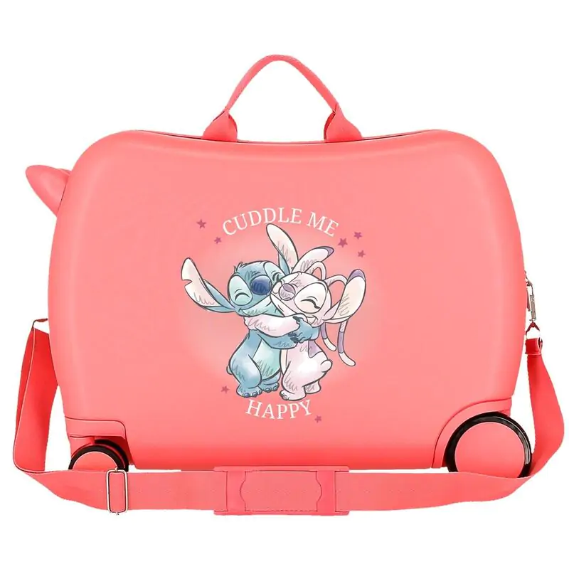 Disney Stitch Cuddle Me Coral ABS suitcase 50cm product photo
