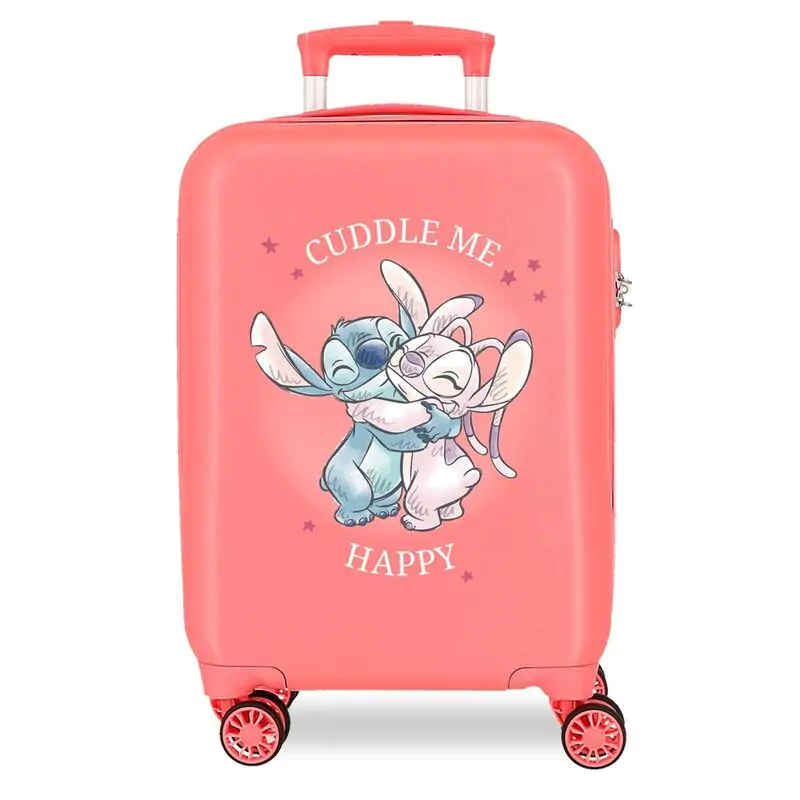 Disney Stitch Cuddle Me Coral ABS trolley suitcase 50cm product photo
