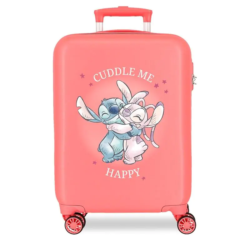 Disney Stitch Cuddle Me Coral ABS trolley suitcase 55cm product photo