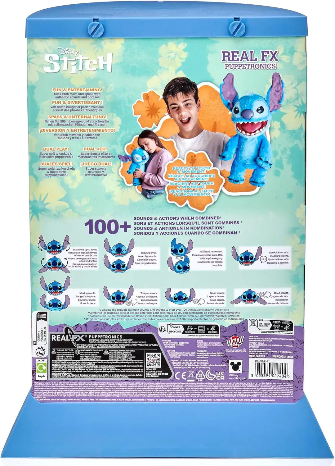 Disney Stitch electric interactive puppet figure 45cm product photo