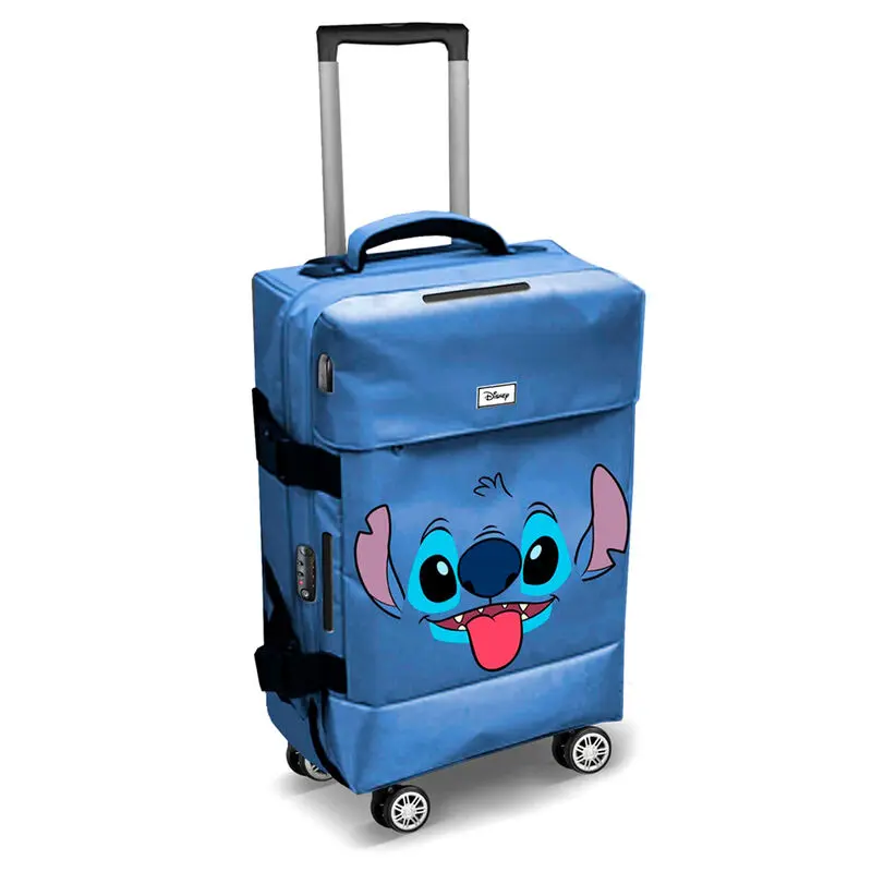 Disney Stitch Face trolley suitcase 55cm termékfotó