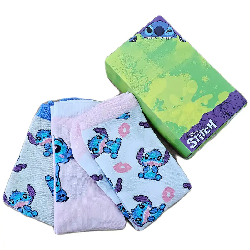 Disney Stitch adult pack 3 socks termékfotó