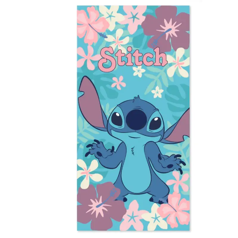 Disney Stitch Flowers cotton beach towel termékfotó