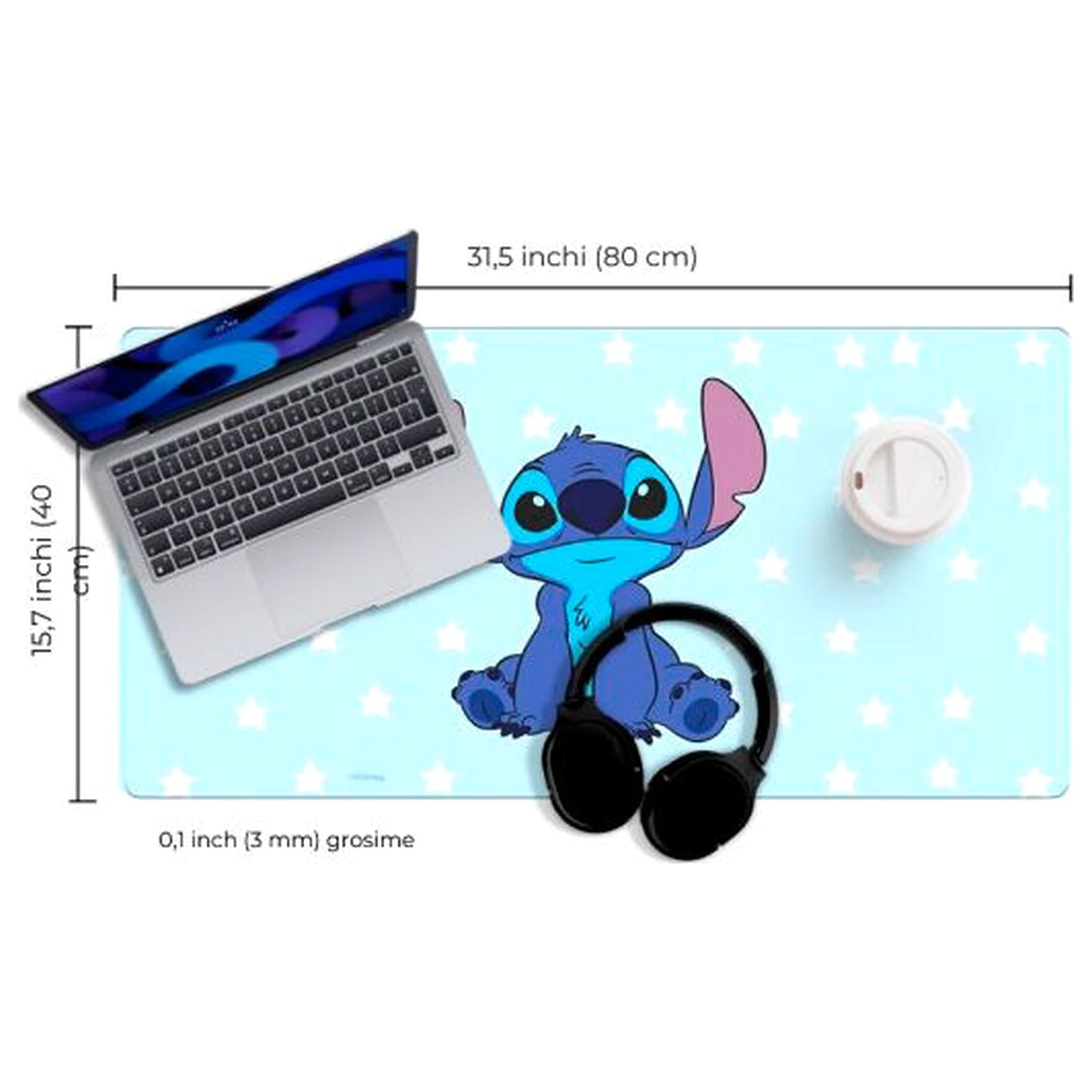 Disney Stitch gaming desk mat product photo