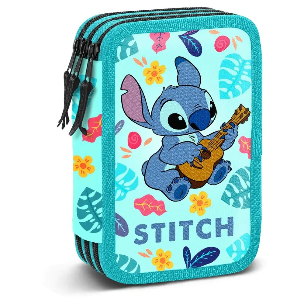 Disney Stitch Guitar triple pencil case termékfotó