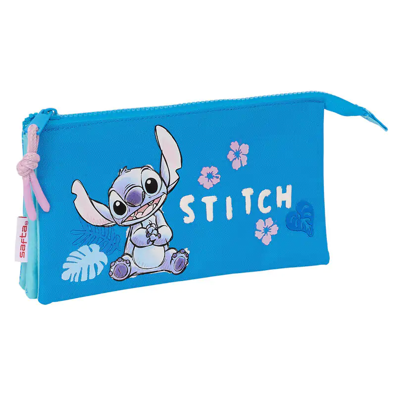 Disney Stitch Hawaii triple pencil case product photo