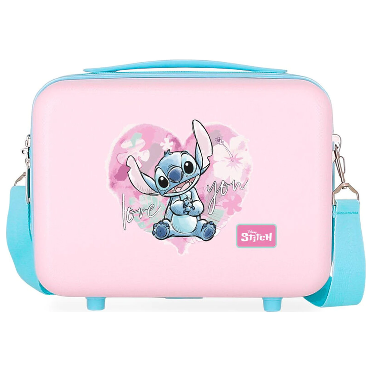 Disney Stitch Heart ABS adaptable beauty case 29cm product photo