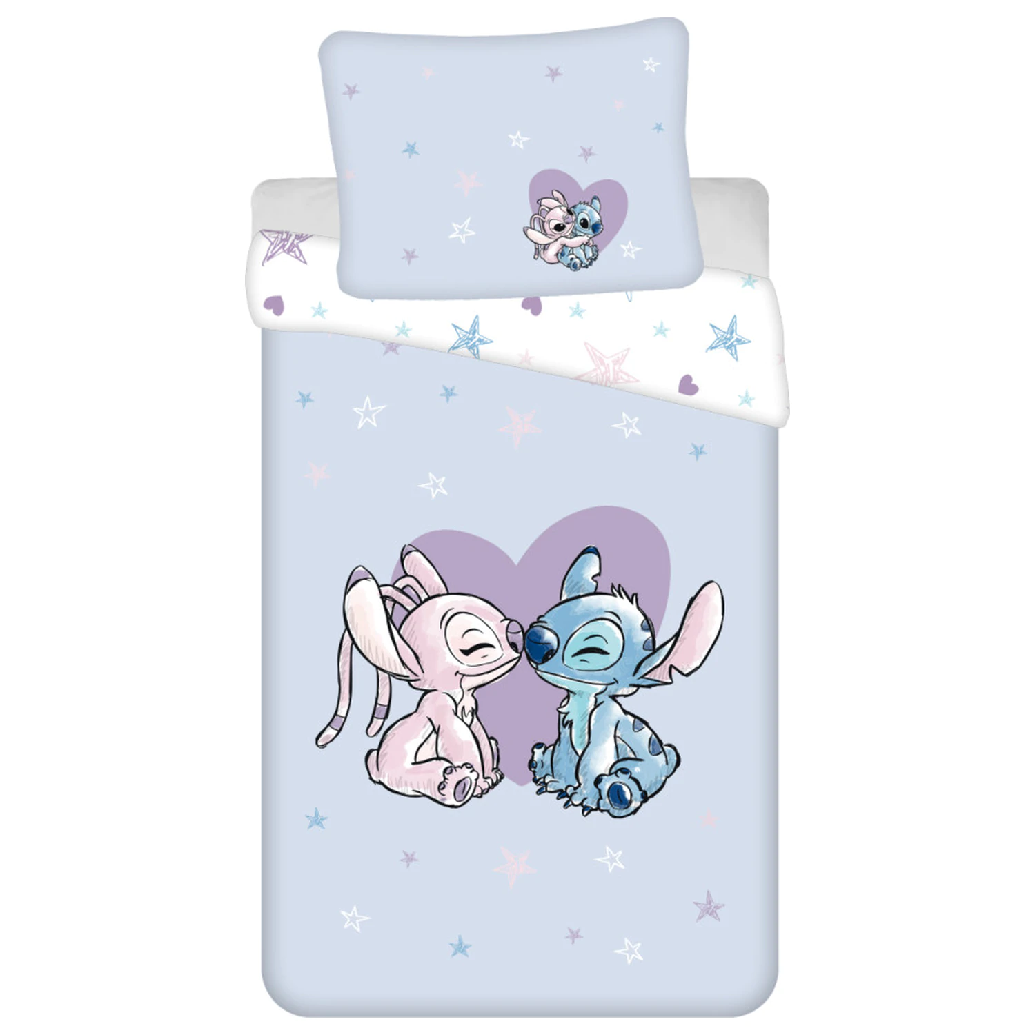 Disney Stitch Heart Duvet Cover product photo