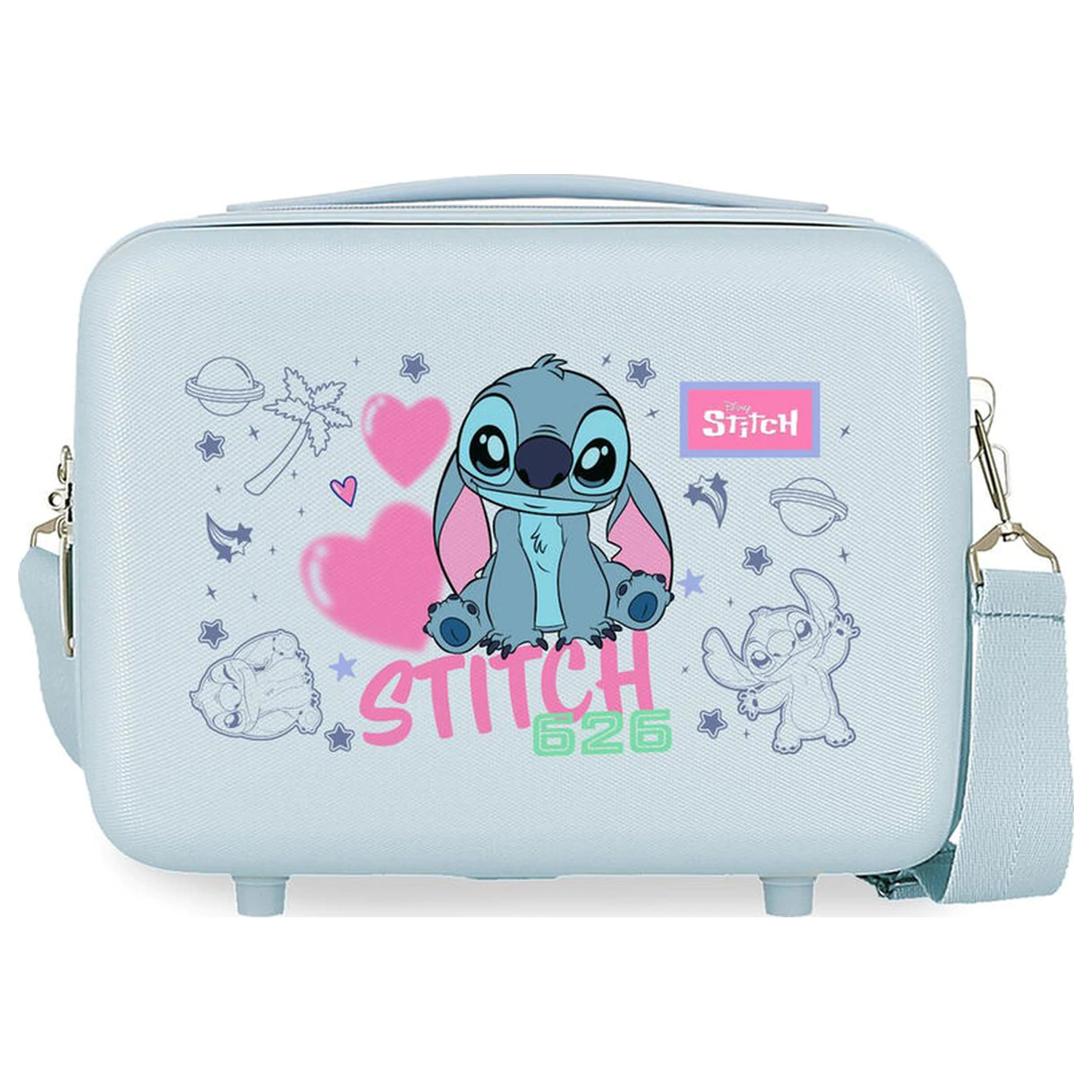 Disney Stitch Hearts ABS adaptable beauty case 29cm product photo