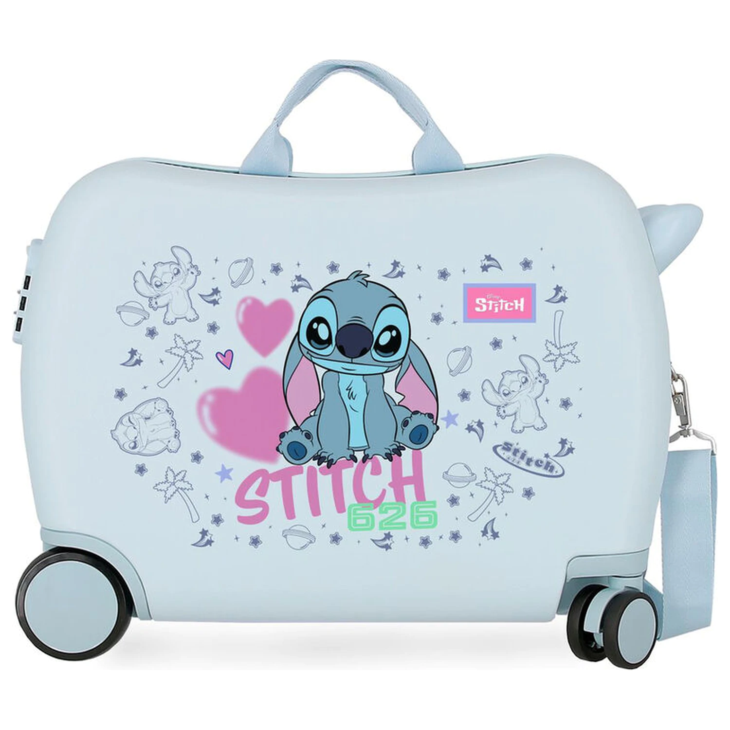Disney Stitch Hearts ABS trolley suitcase 50cm product photo