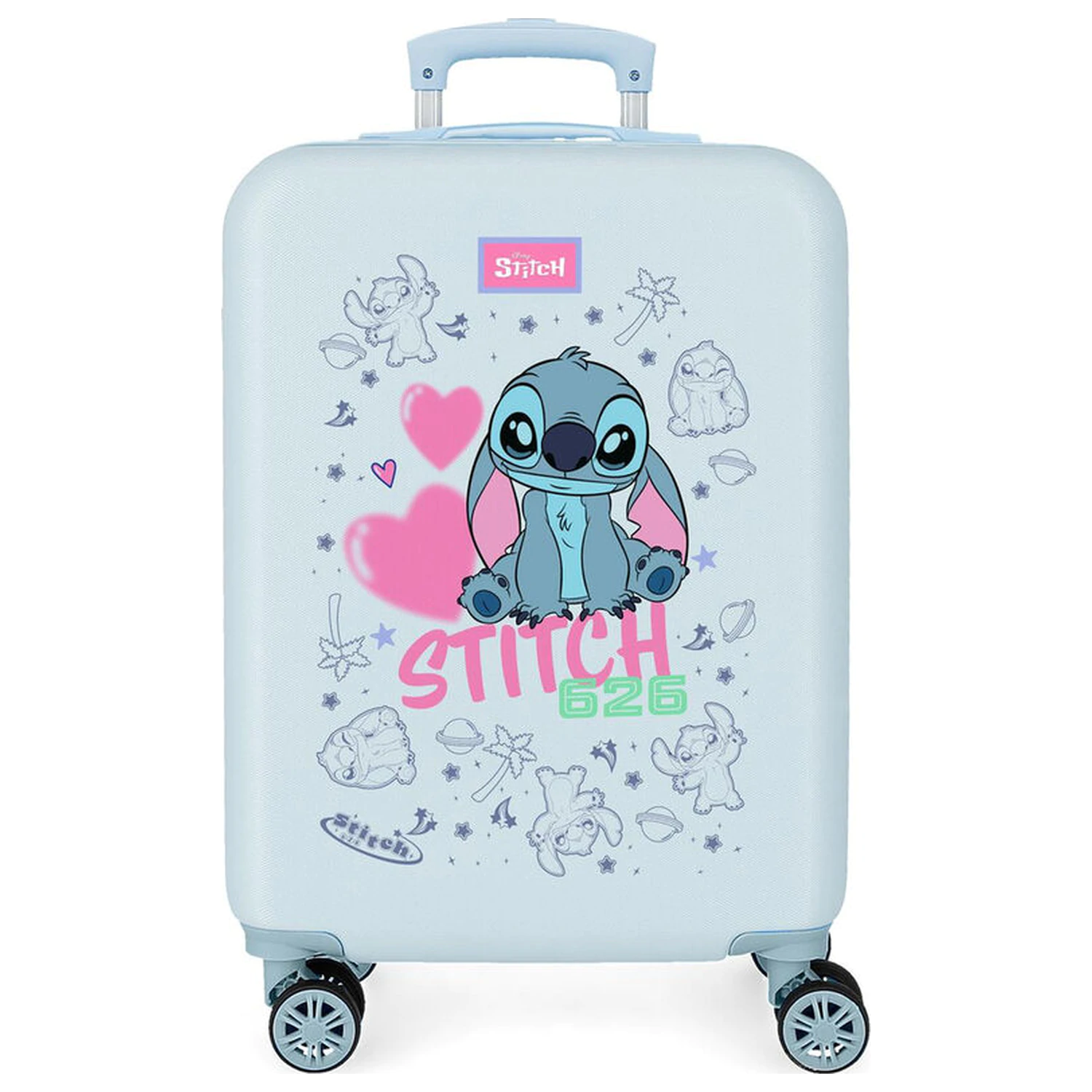 Disney Stitch Hearts ABS trolley suitcase 55cm product photo
