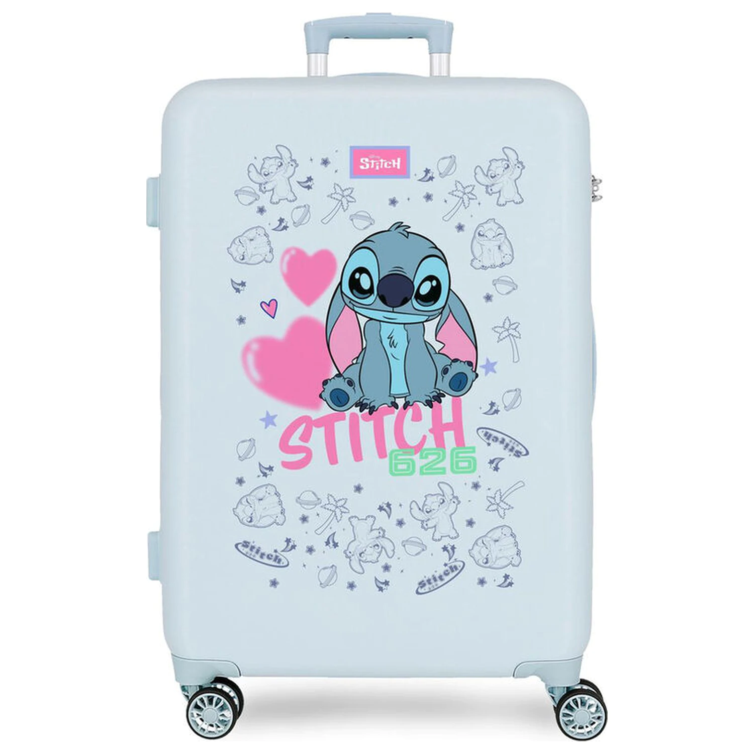 Disney Stitch Hearts ABS trolley suitcase 65cm product photo