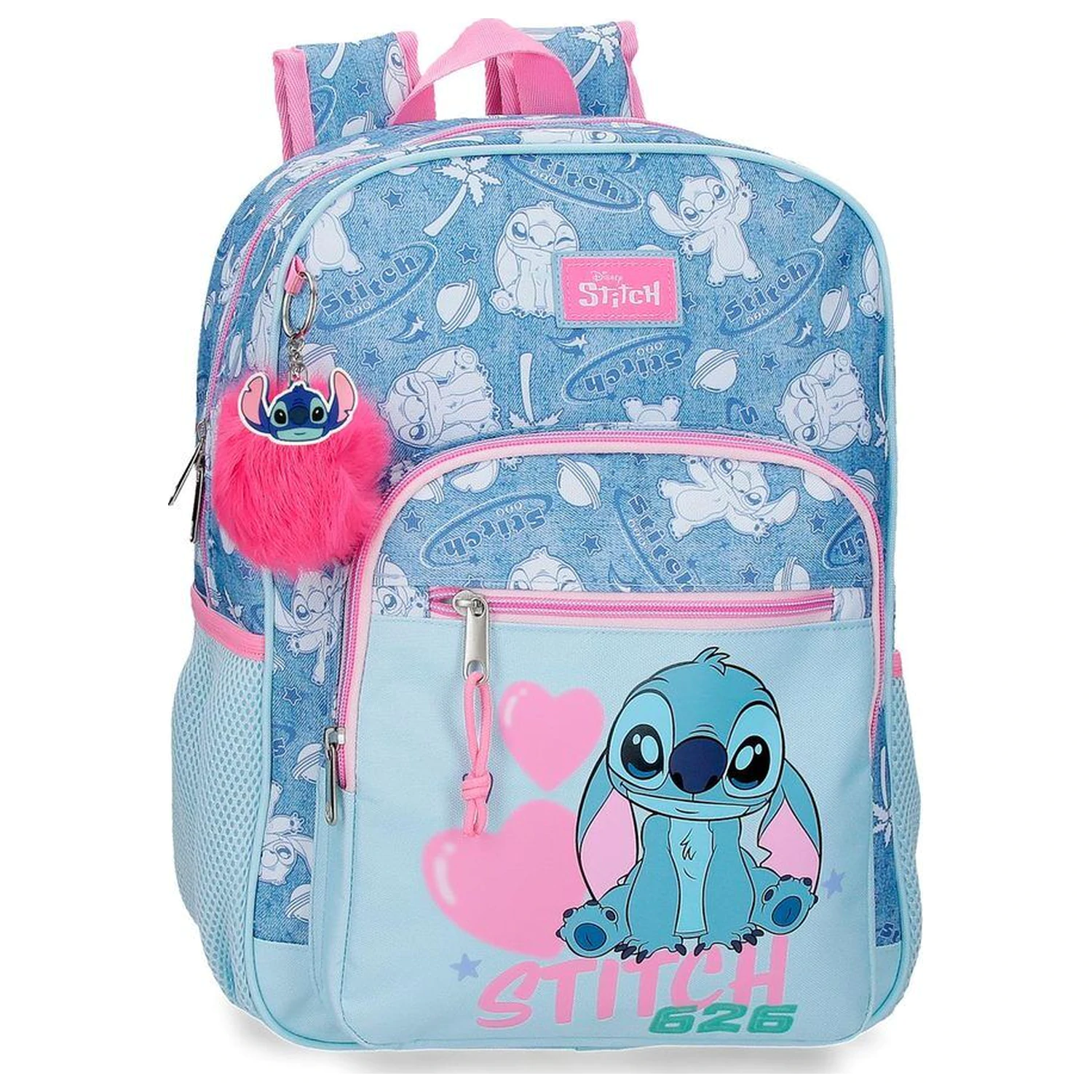 Disney Stitch Hearts adaptable backpack 38cm product photo