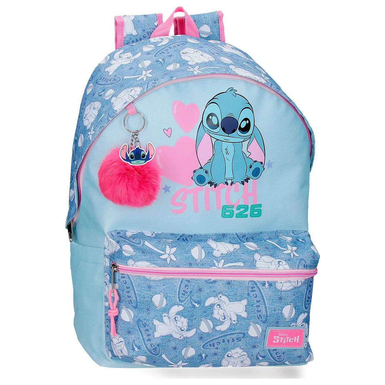 Disney Stitch Hearts adaptable backpack 44cm product photo