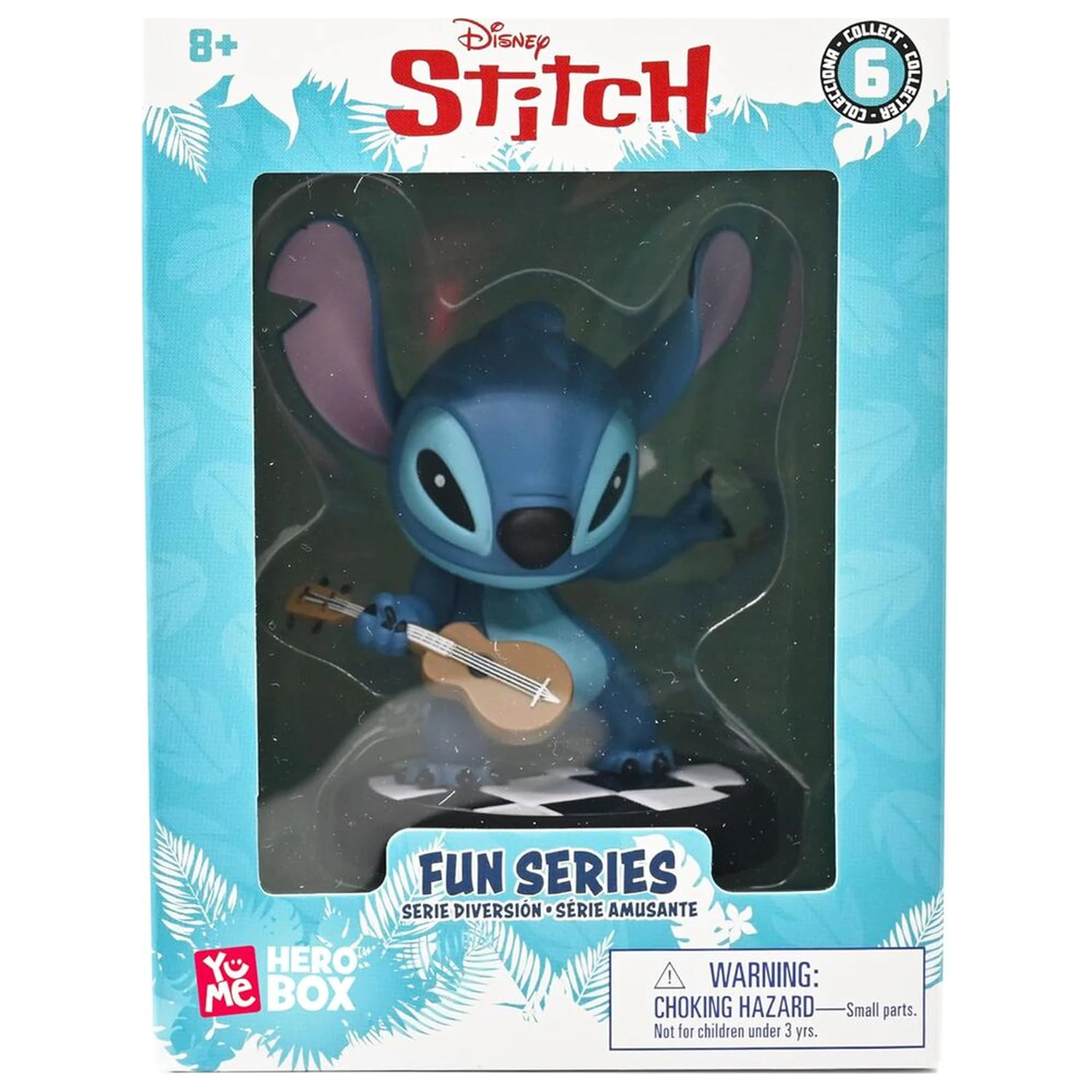 Disney Stitch Hero Box Guitarist Stitch figure 8cm product photo