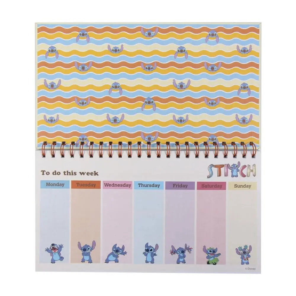 Disney Stitch week planner product photo