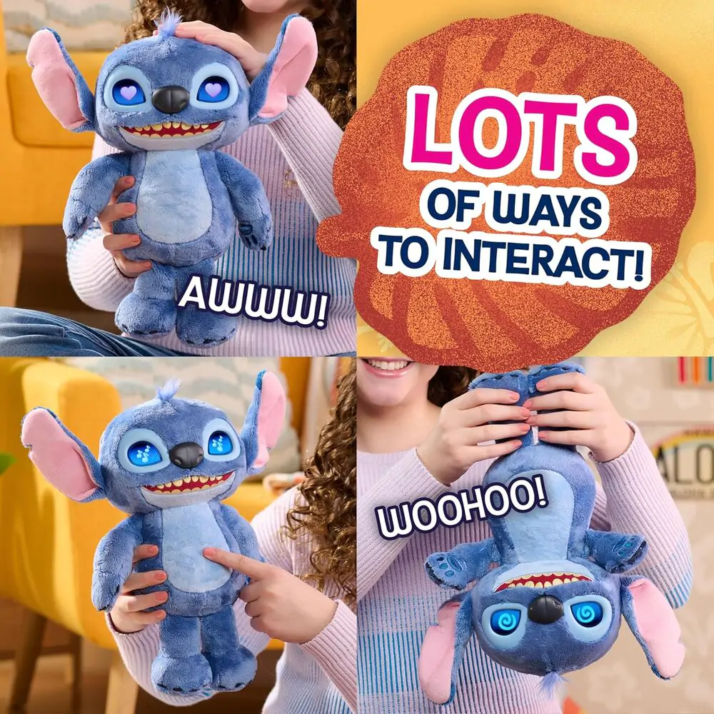 Disney Stitch interactive plush toy 30cm product photo