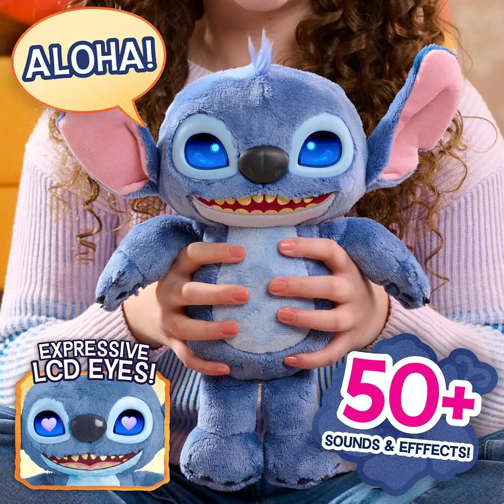 Disney Stitch interactive plush toy 30cm product photo