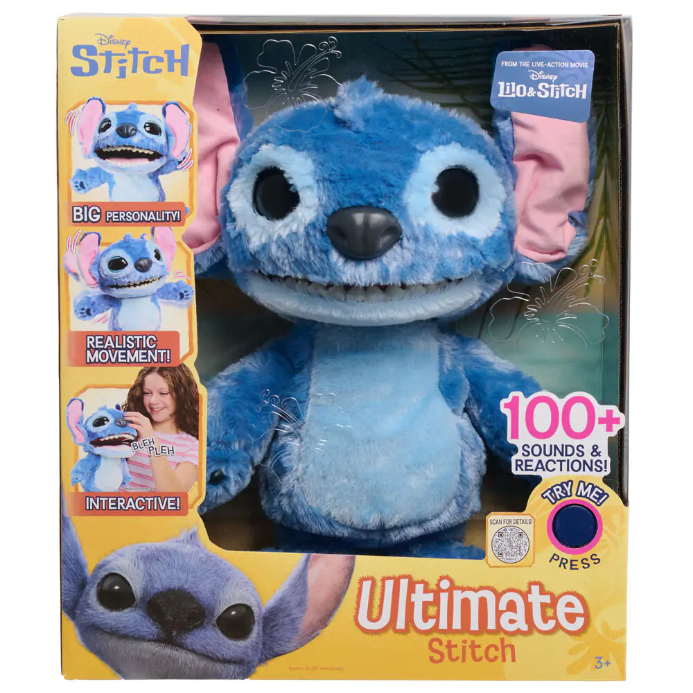 Disney Stitch Interactive plush toy product photo