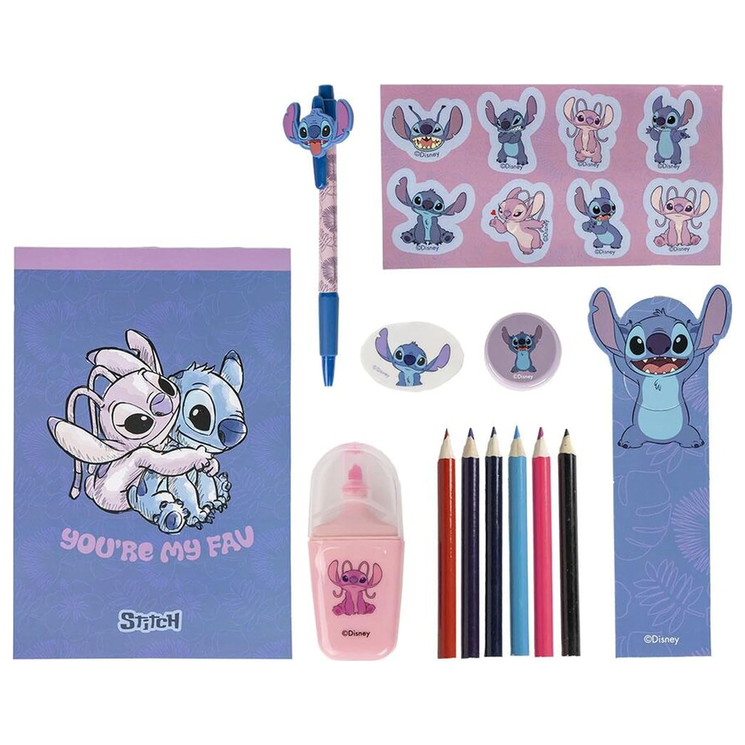Disney Stitch stationery set product photo