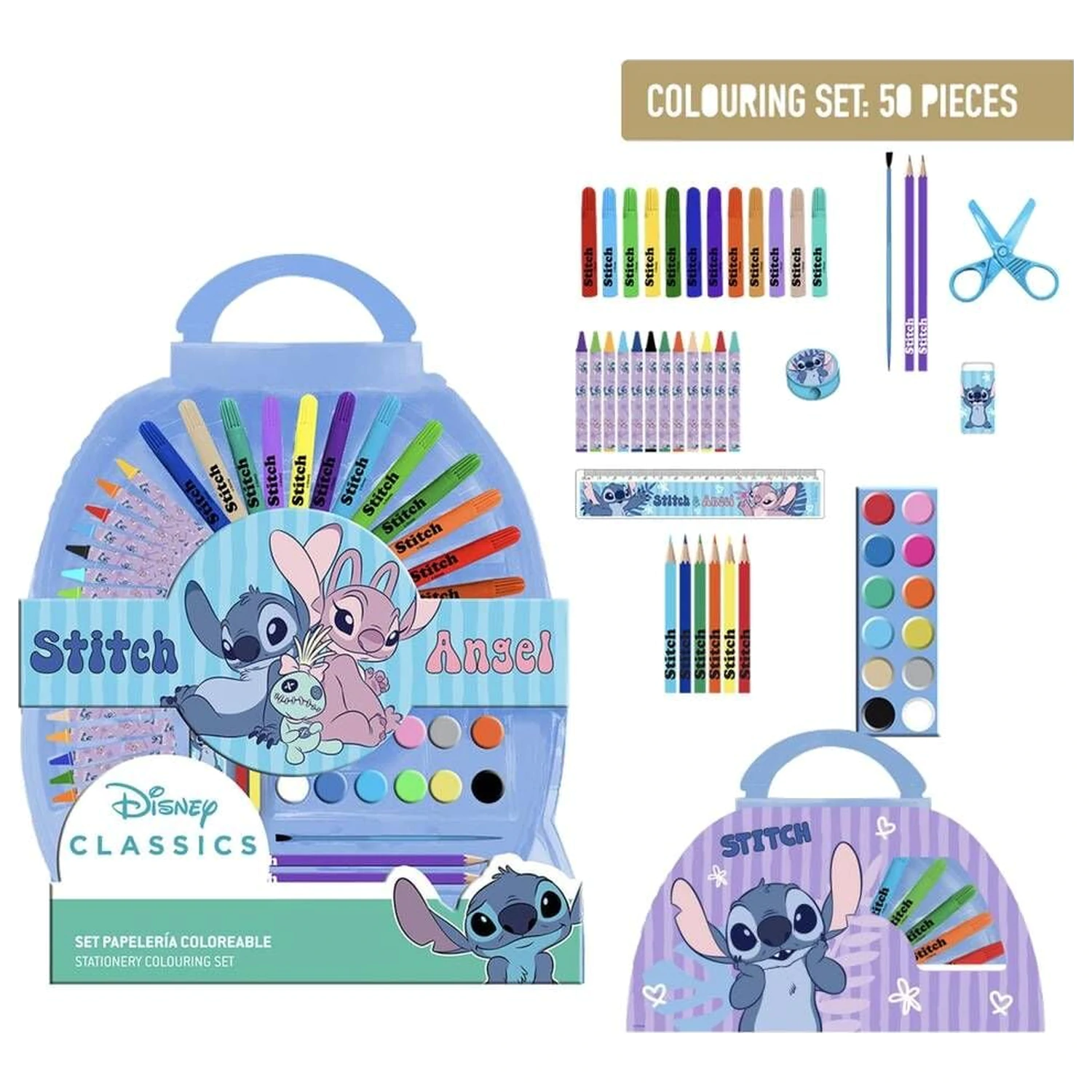 Disney Stitch stationery set 50pcs product photo