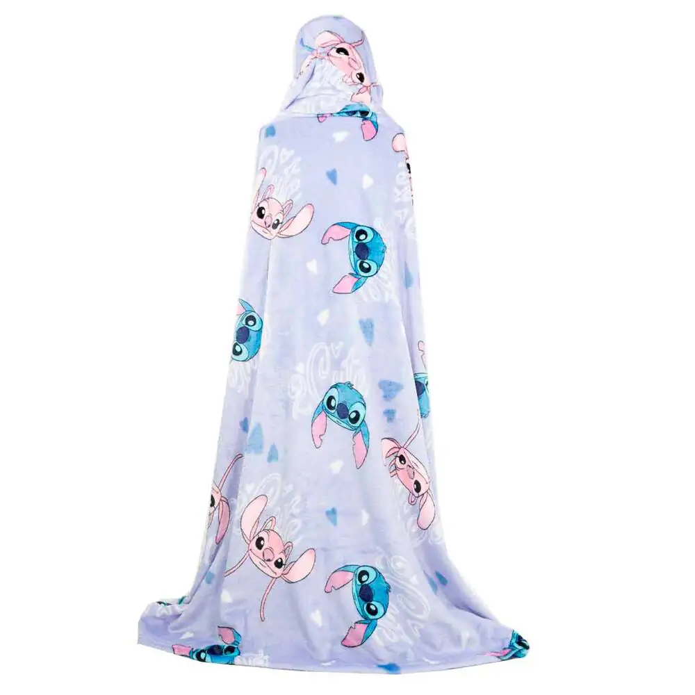 Disney Stitch Coral hooded blanket 120x150cm product photo