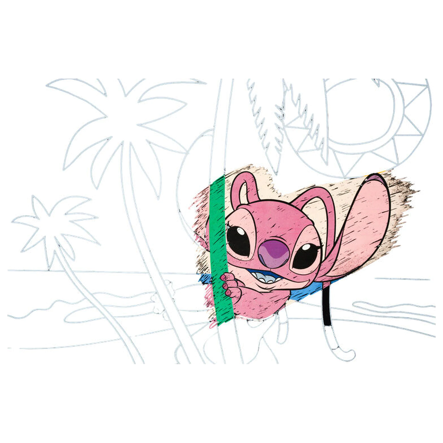 Disney Stitch scratching set product photo