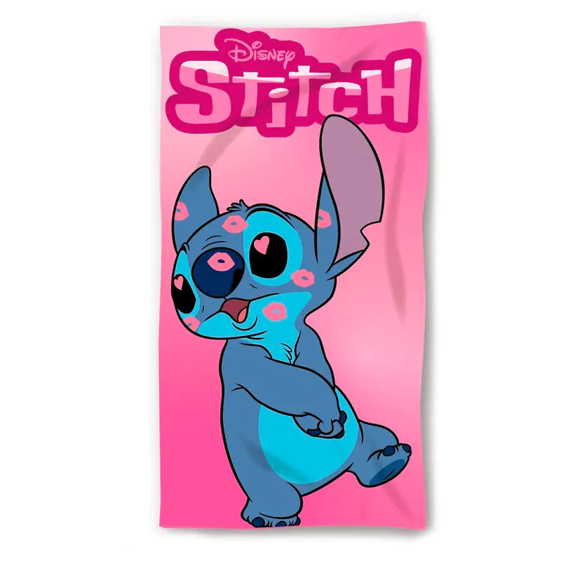 Disney Stitch Kiss cotton beach towel product photo