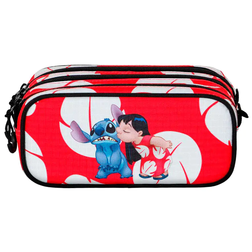 Disney Stitch Kiss triple pencil case product photo