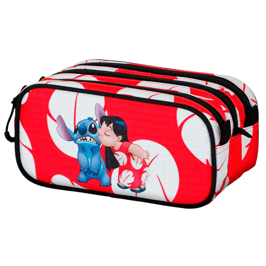 Disney Stitch Kiss triple pencil case product photo