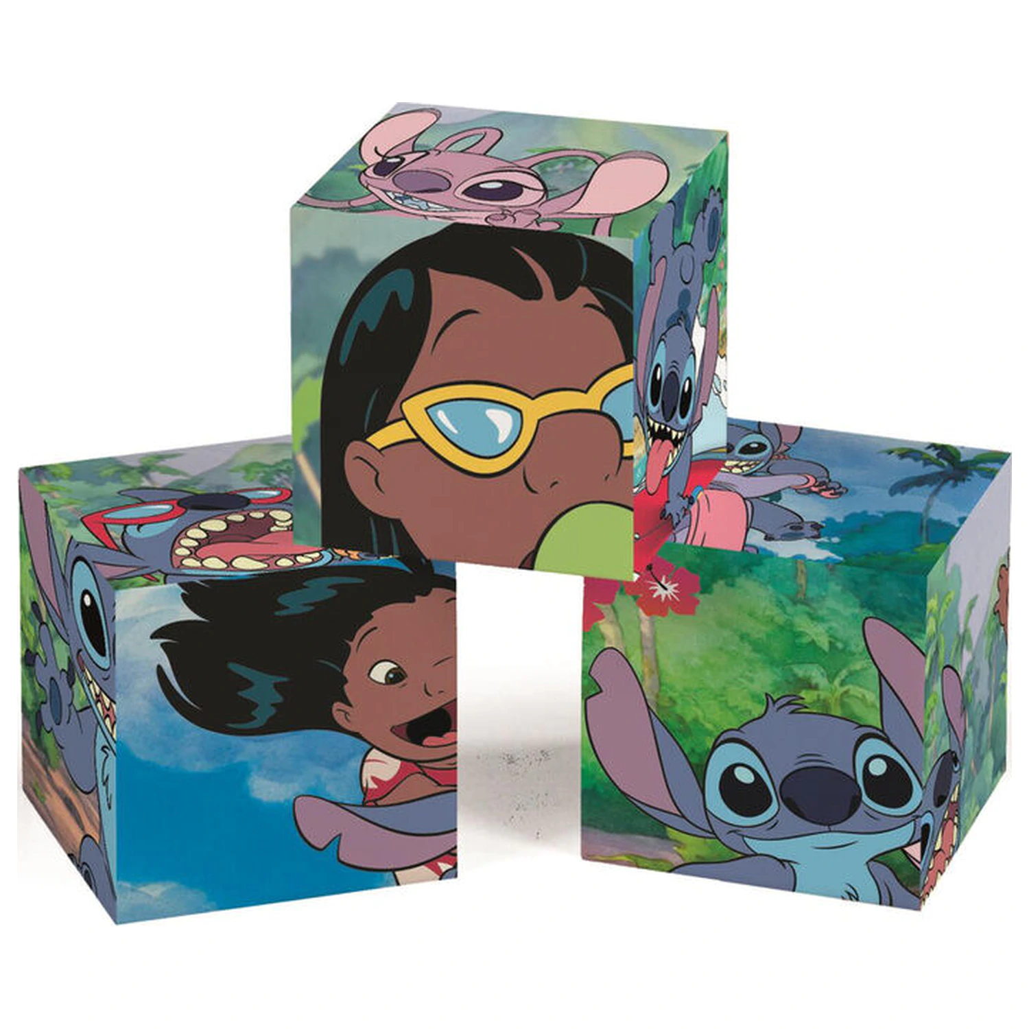 Disney Stitch cubes puzzle 12pcs product photo