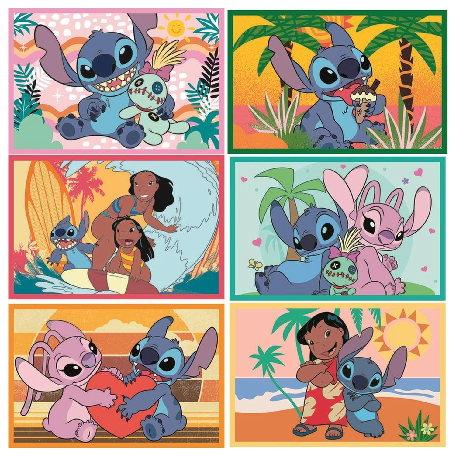 Disney Stitch Cubes puzzle 6pcs product photo