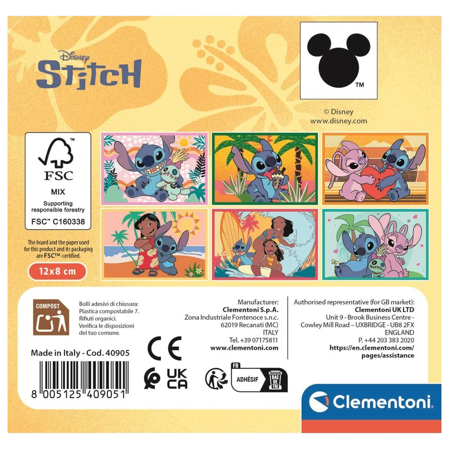 Disney Stitch Cubes puzzle 6pcs product photo