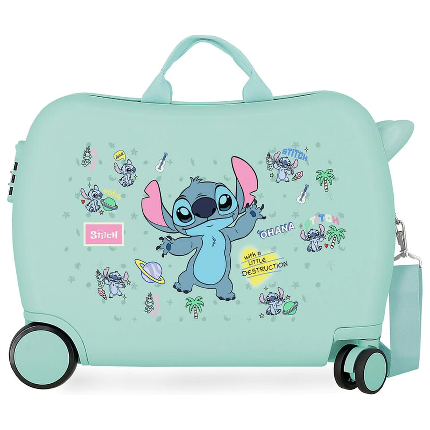 Disney Stitch Little Destrution ABS trolley suitcase 50cm product photo