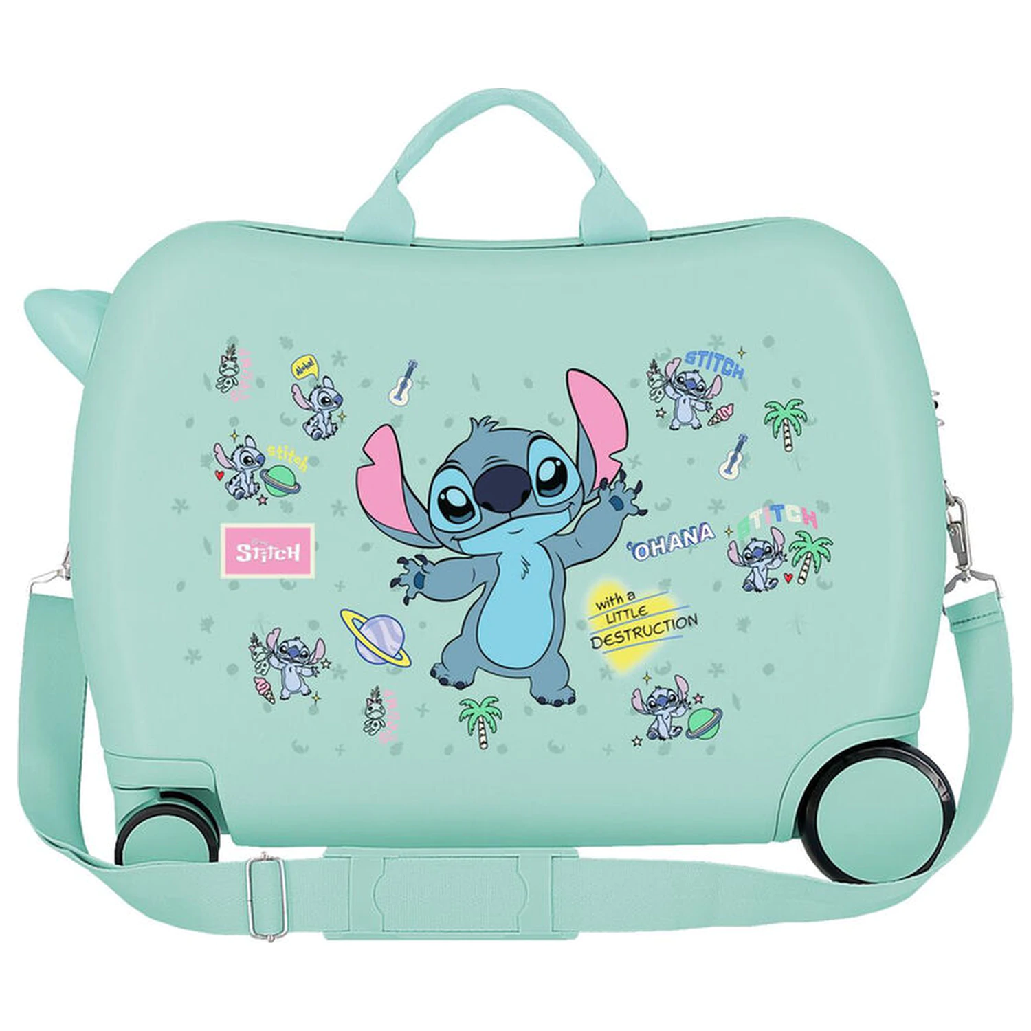 Disney Stitch Little Destrution ABS trolley suitcase 50cm product photo