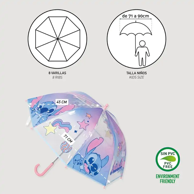 Disney Stitch manual bubble umbrella product photo