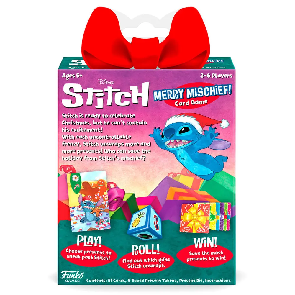 English Disney Stitch Merry Mischief card game product photo